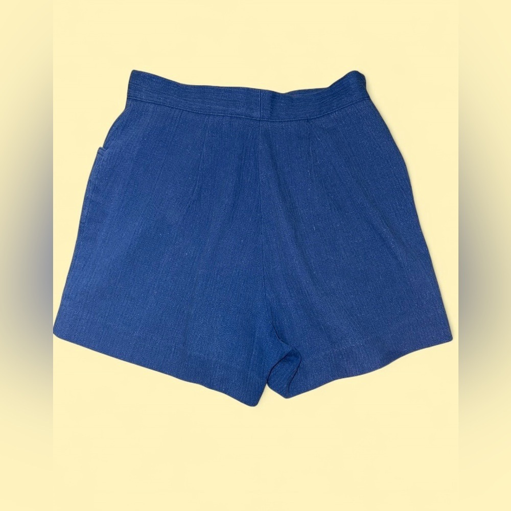 Vintage Touché Blue High Waisted Shorts - Picture 4 of 4